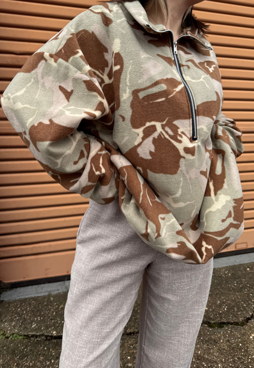 CAMO PRINT FLEECE - XS/S HISSY FIT LTD