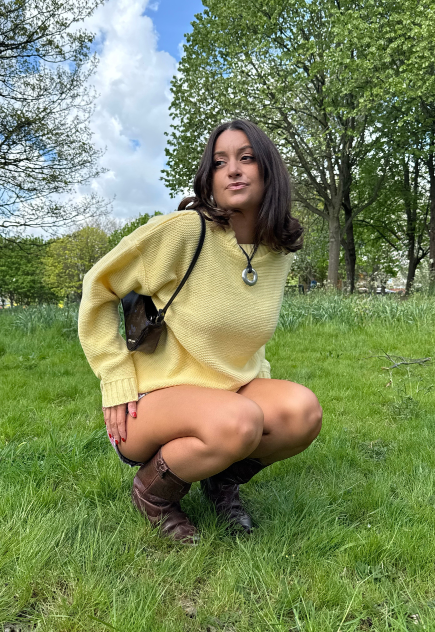 LEMON HISSY KNIT JUMPER - XS/S HISSY FIT LTD