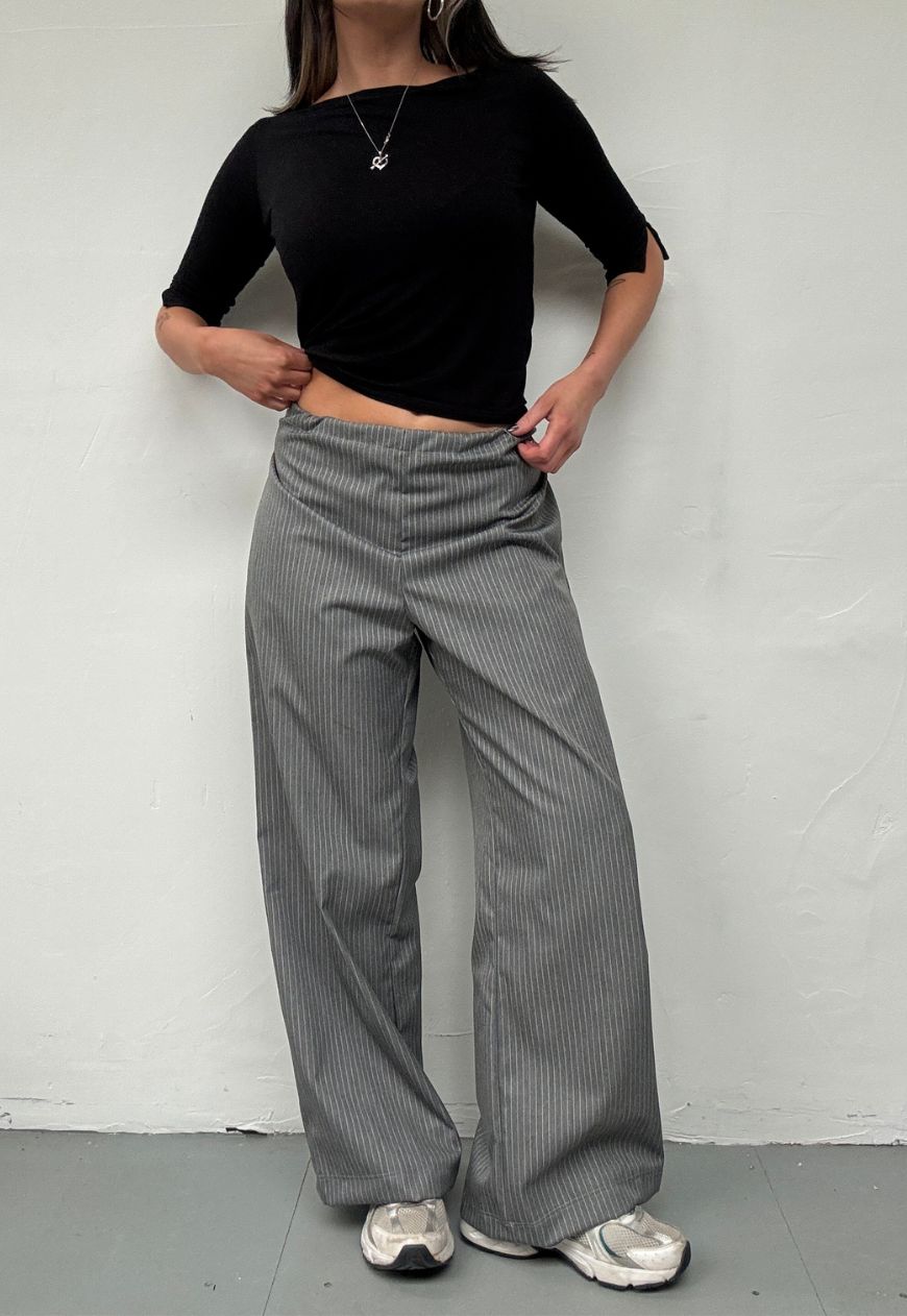 grey hissy cinch trousers *pre-order*