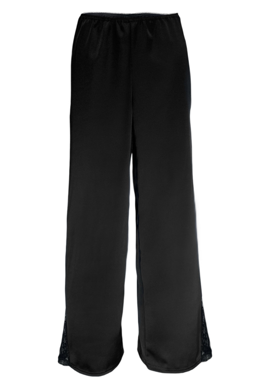 satin & lace straight leg trousers *pre-order*