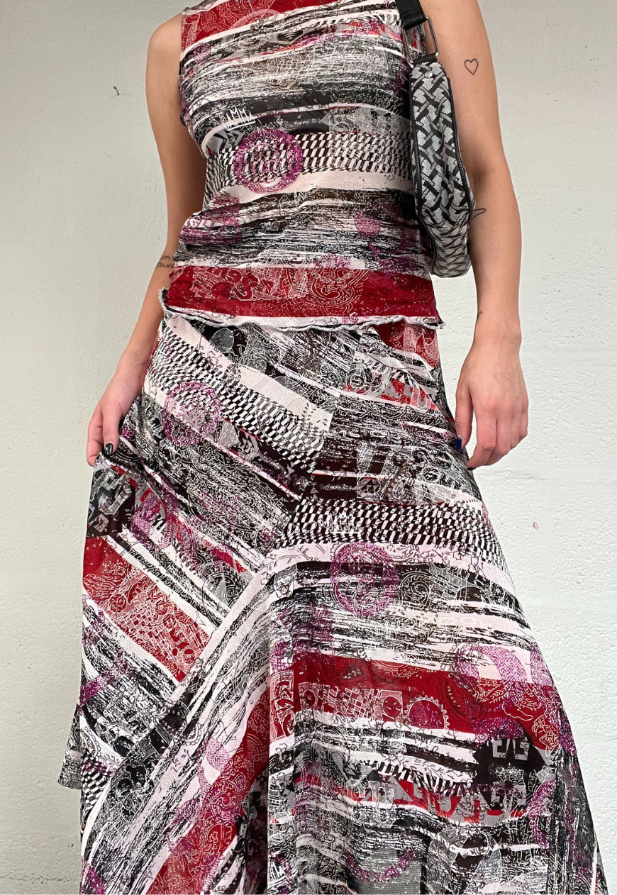 NEWSPAPER MESH SWISH SKIRT - 2XS HISSY FIT LTD