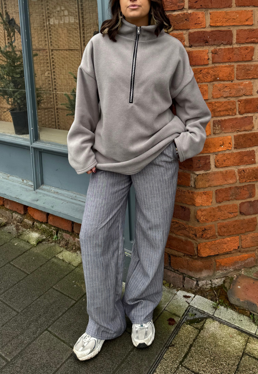 BLUE/GREY STRIPE STAPLE TROUSER - 2XS HISSY FIT LTD