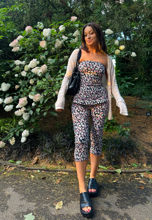 BLOSSOM BANDEAU SPLIT TOP - XS HISSY FIT LTD