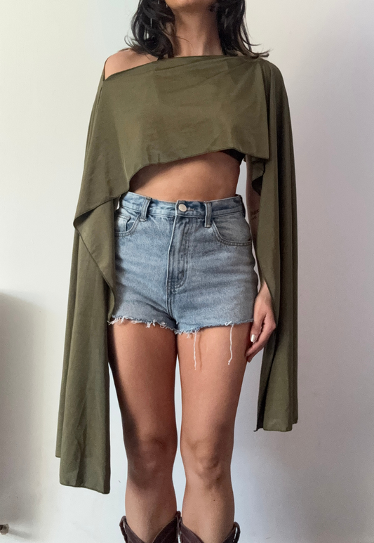 olive glow cape