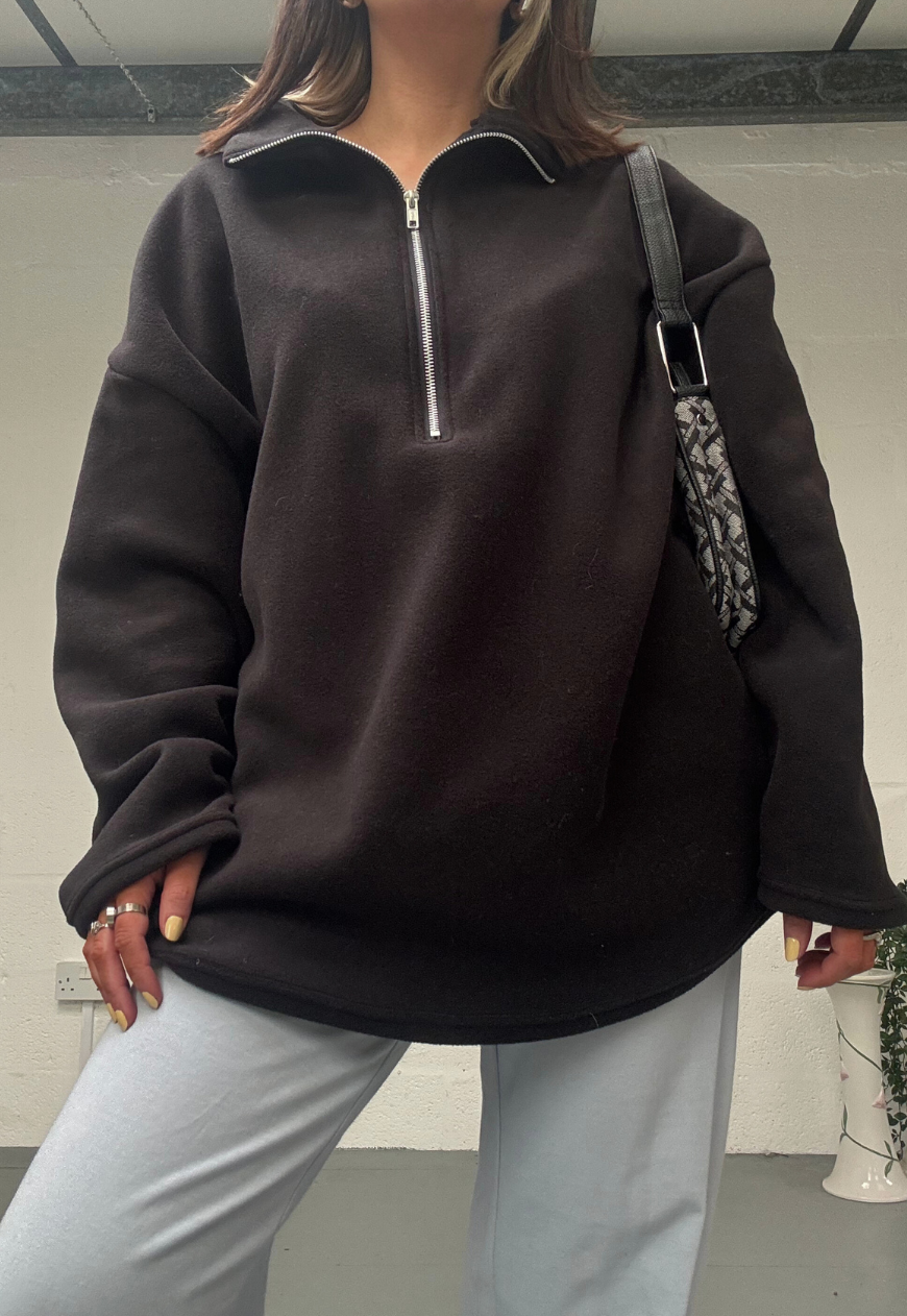 CHARCOAL BLACK FLEECE - XS/S HISSY FIT LTD