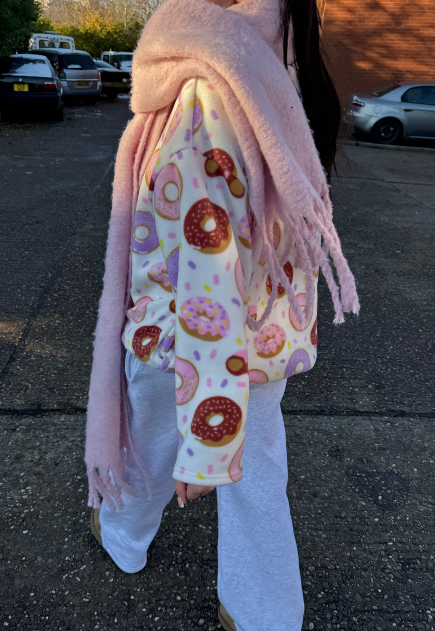 DONUT PRINT FLEECE - XS/S HISSY FIT LTD