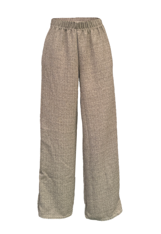 CREAM TWEED STRAIGHT LEG TROUSER - 2XS HISSY FIT LTD