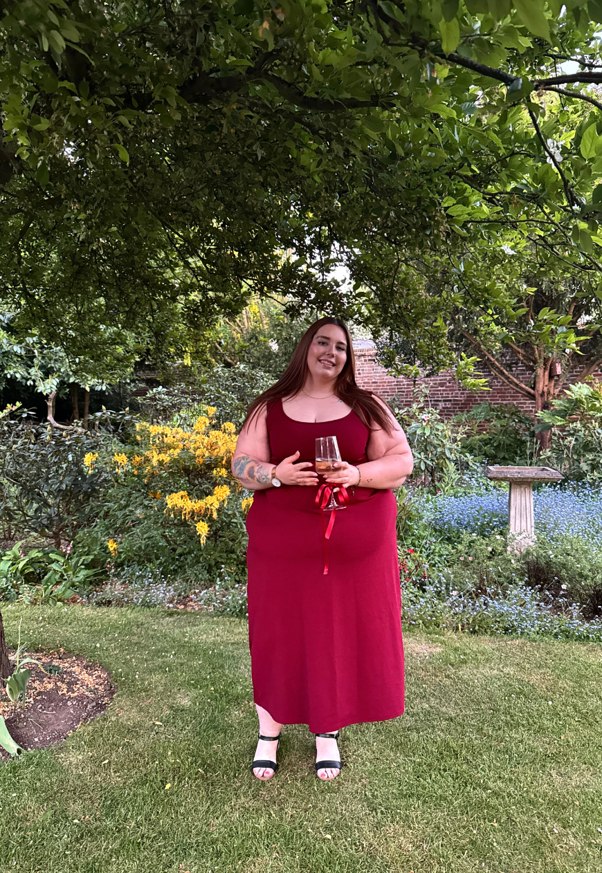 MULTIWAY WINE CINCH MAXI DRESS - XS HISSY FIT LTD