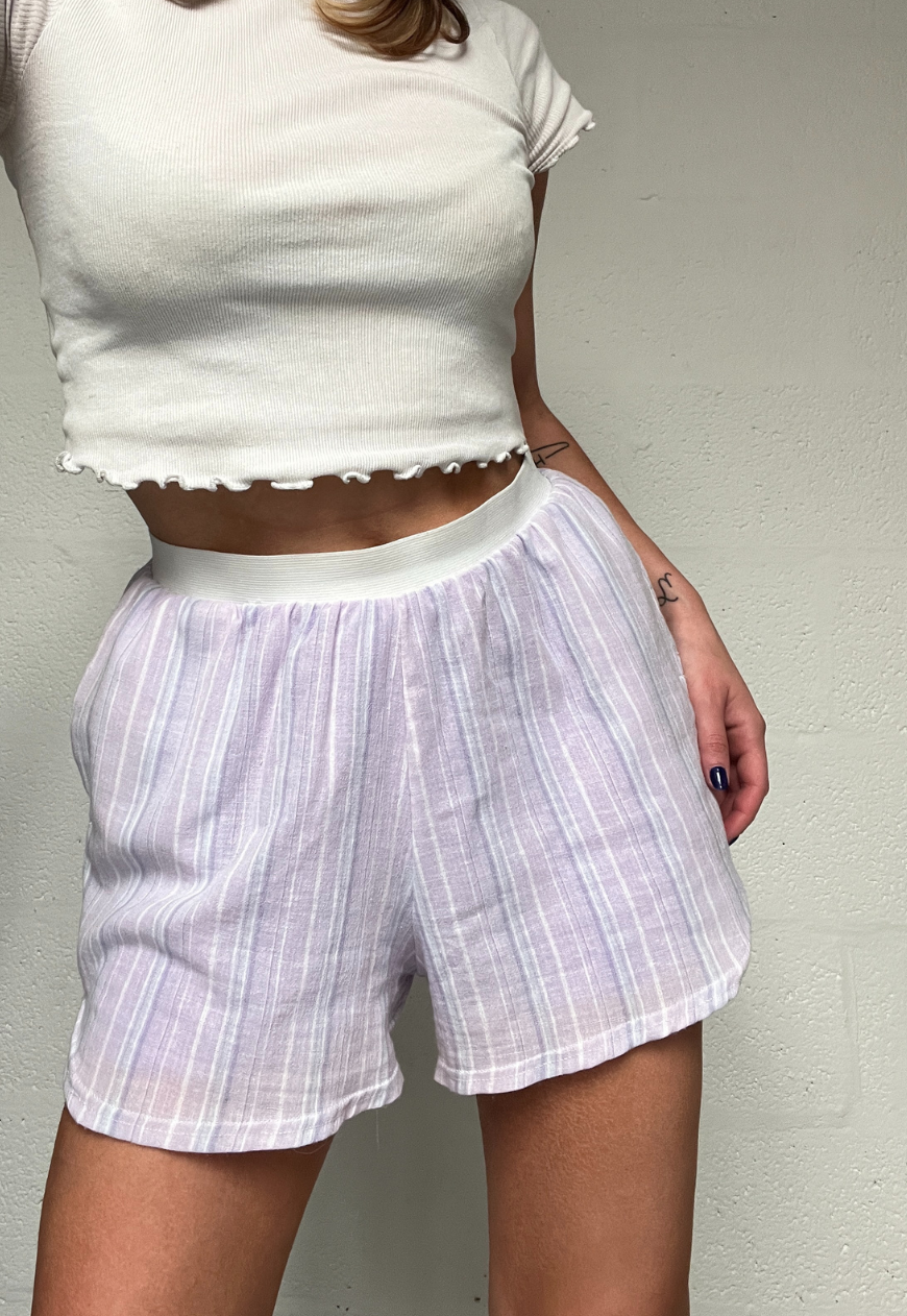 PURPLE STRIPE 24HR SHORTS - 2XS HISSY FIT LTD