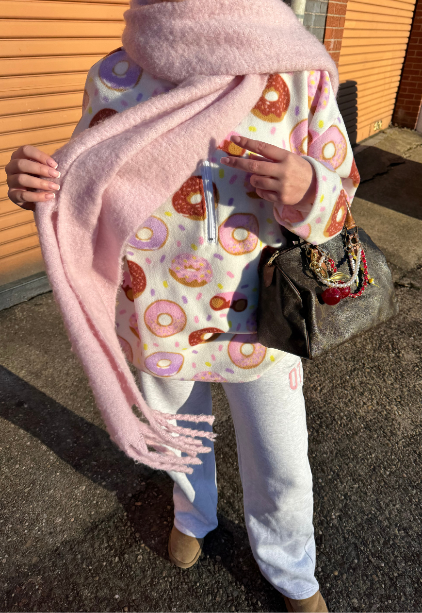 DONUT PRINT FLEECE - XS/S HISSY FIT LTD