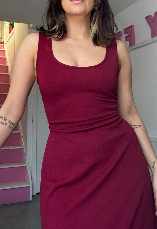 MULTIWAY WINE CINCH MAXI DRESS - XS HISSY FIT LTD