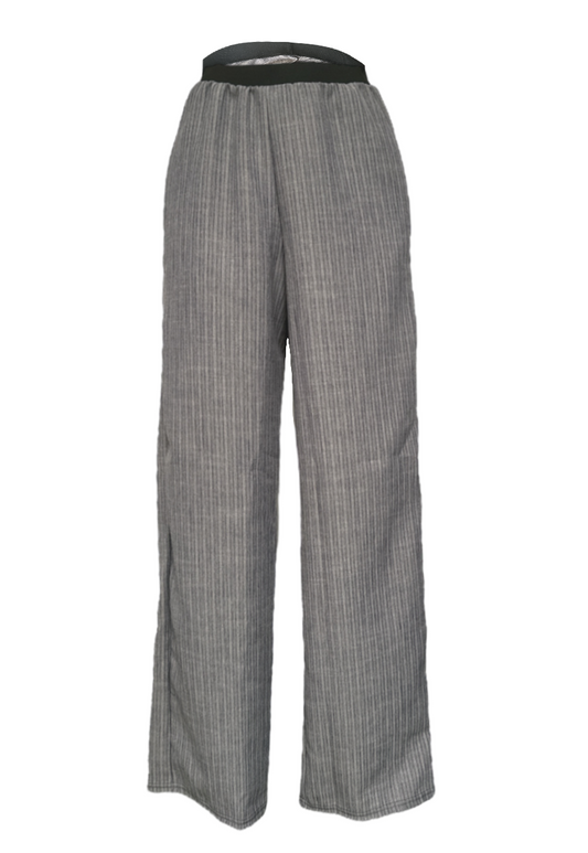 BLUE/GREY STRIPE STAPLE TROUSER - 2XS HISSY FIT LTD