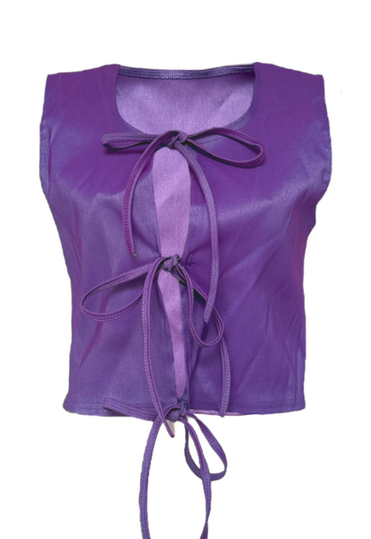 violet bengaline tie top *launching 25.10.25 09:00BST*