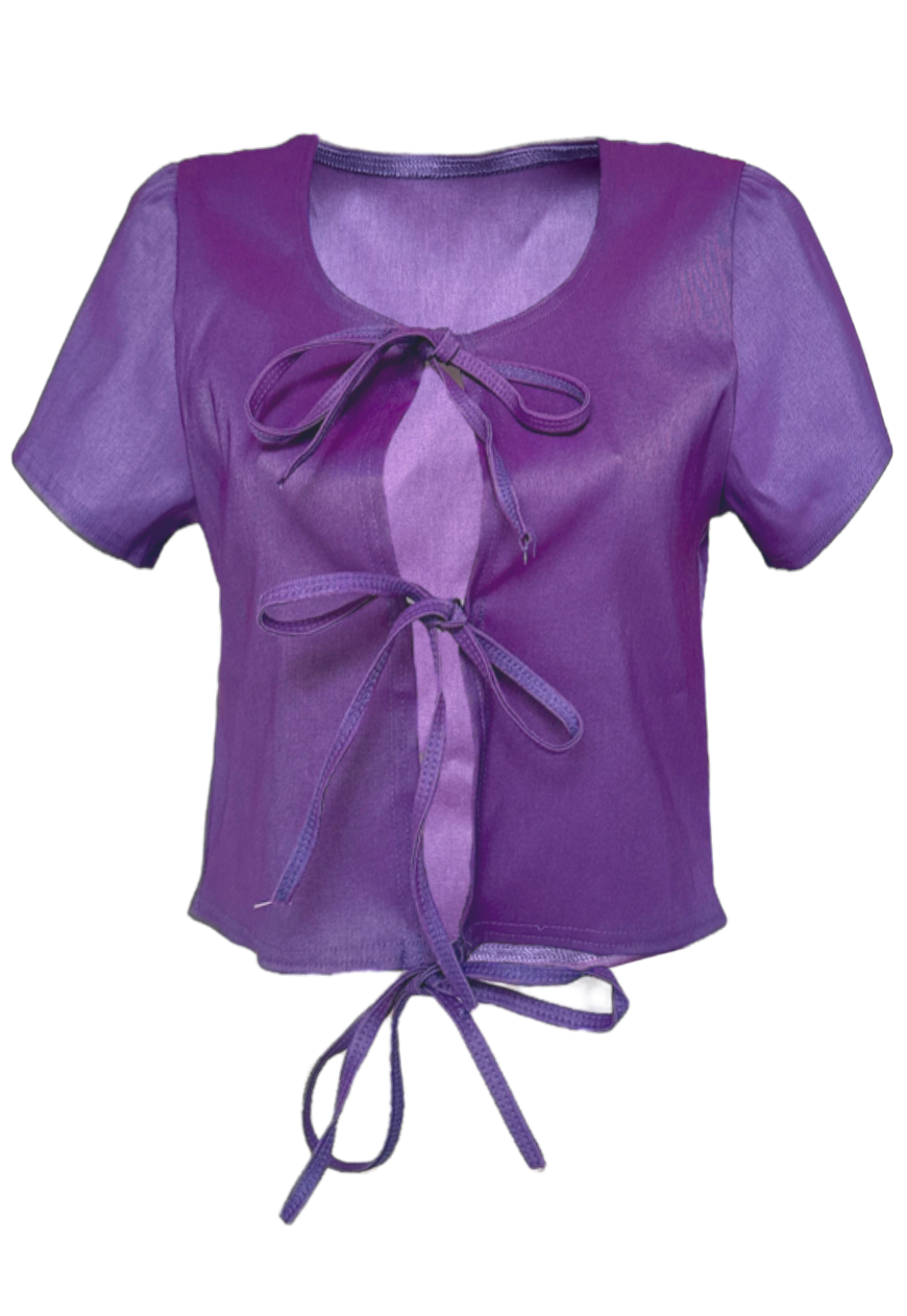 violet bengaline sleeved tie tip *coming soon*