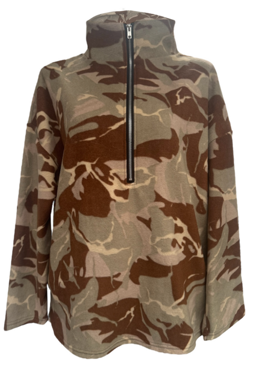 CAMO PRINT FLEECE - XS/S HISSY FIT LTD