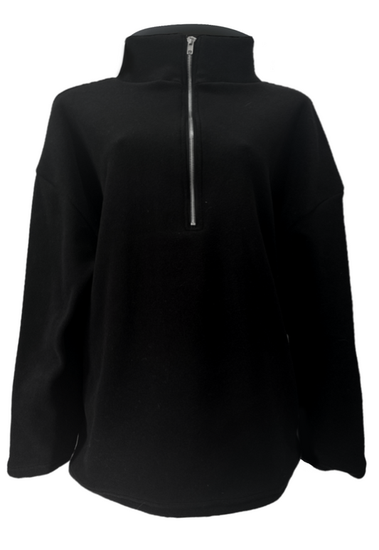 CHARCOAL BLACK FLEECE - XS/S HISSY FIT LTD