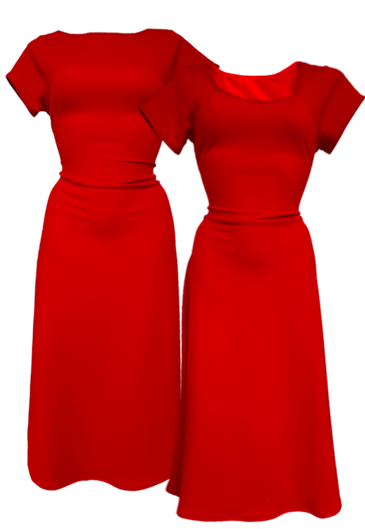 MULTIWAY STRAWBERRY CAP SLEEVE CINCH MAXI DRESS - XS HISSY FIT LTD