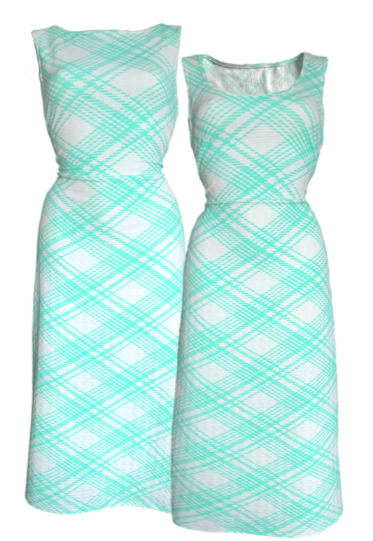 MULTIWAY CHECK CINCH MAXI DRESS - XS HISSY FIT LTD