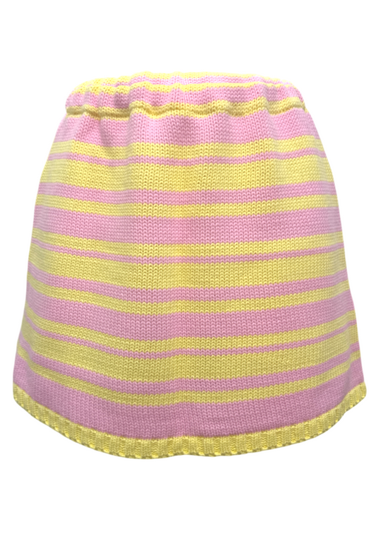 RHUBARB & CUSTARD HISSY KNIT MINI SKIRT - S HISSY FIT LTD