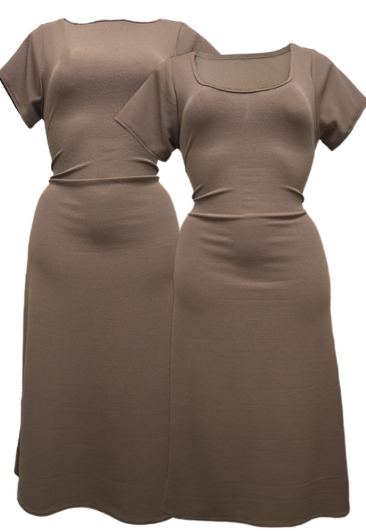 MULTIWAY EARTHLIGHT CAP SLEEVE CINCH MAXI DRESS - S HISSY FIT LTD