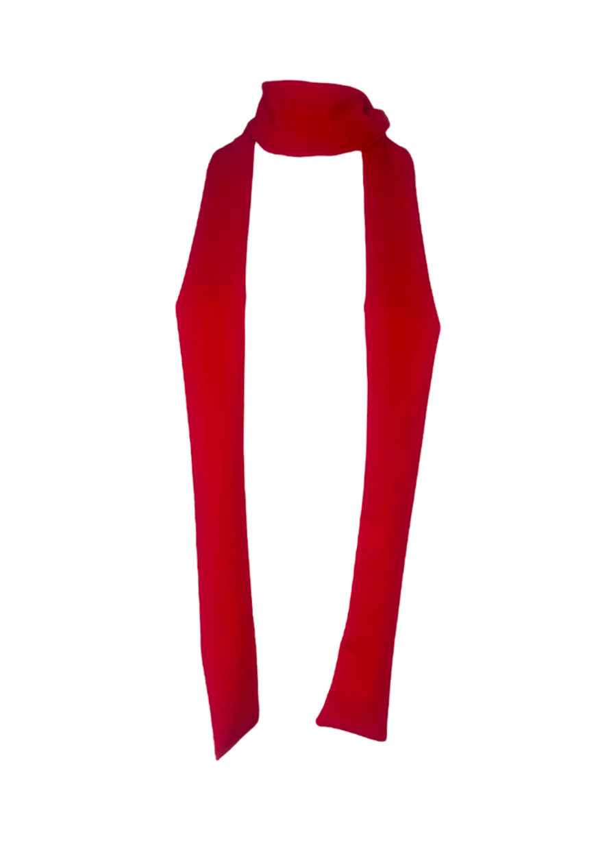 Thin red sale scarf