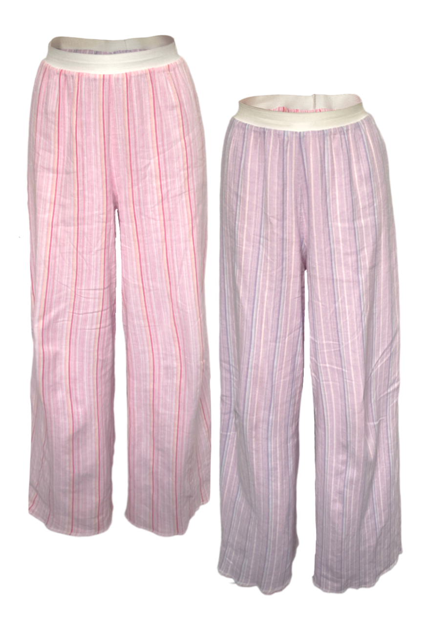STRIPE REVERSIBLE STRAIGHT LEG TROUSER
