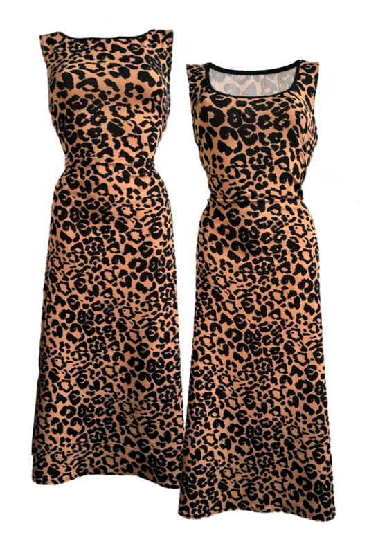 MULTIWAY BROWN LEOPARD CINCH MAXI DRESS - 2XS HISSY FIT LTD