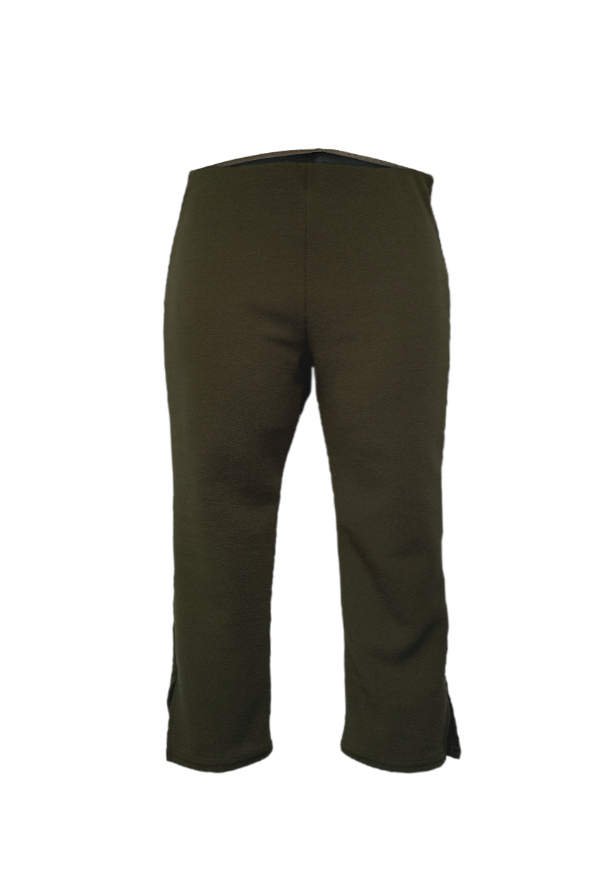 olive crepe capri pants – HISSY FIT LTD