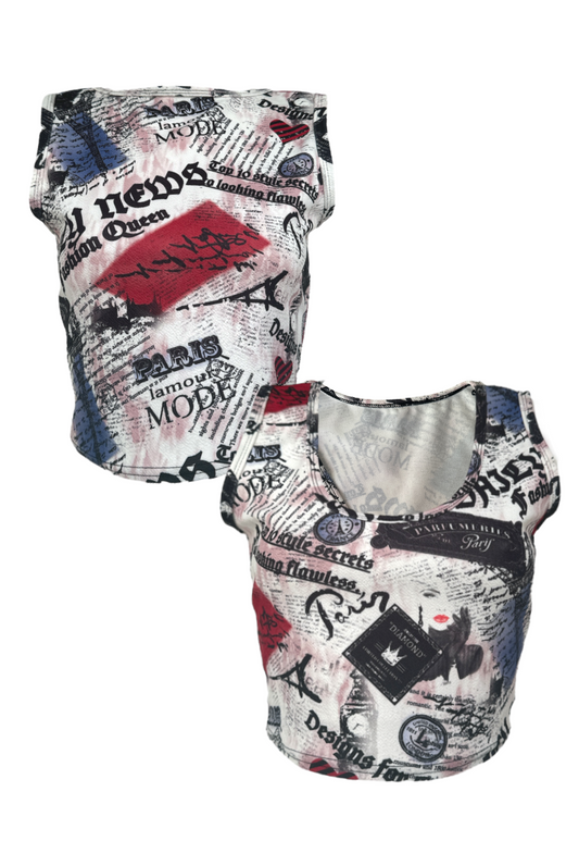 NEWSPRINT CREPE MULITWAY CROP - XS HISSY FIT LTD