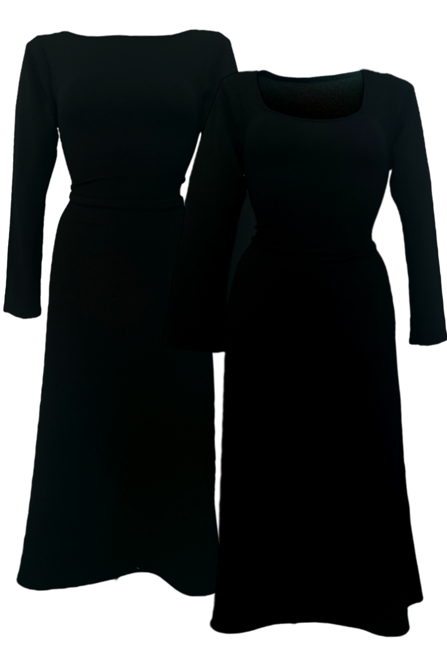 MULTIWAY ECLIPSE SLEEVED CINCH MAXI DRESS *COMING SOON* - 2XS HISSY FIT LTD