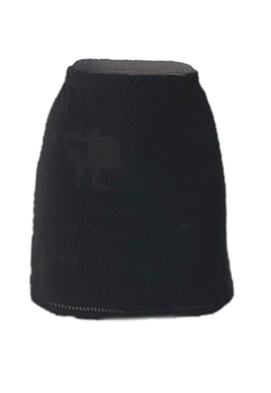 BLACK STRIPE MINI SKIRT - S HISSY FIT LTD