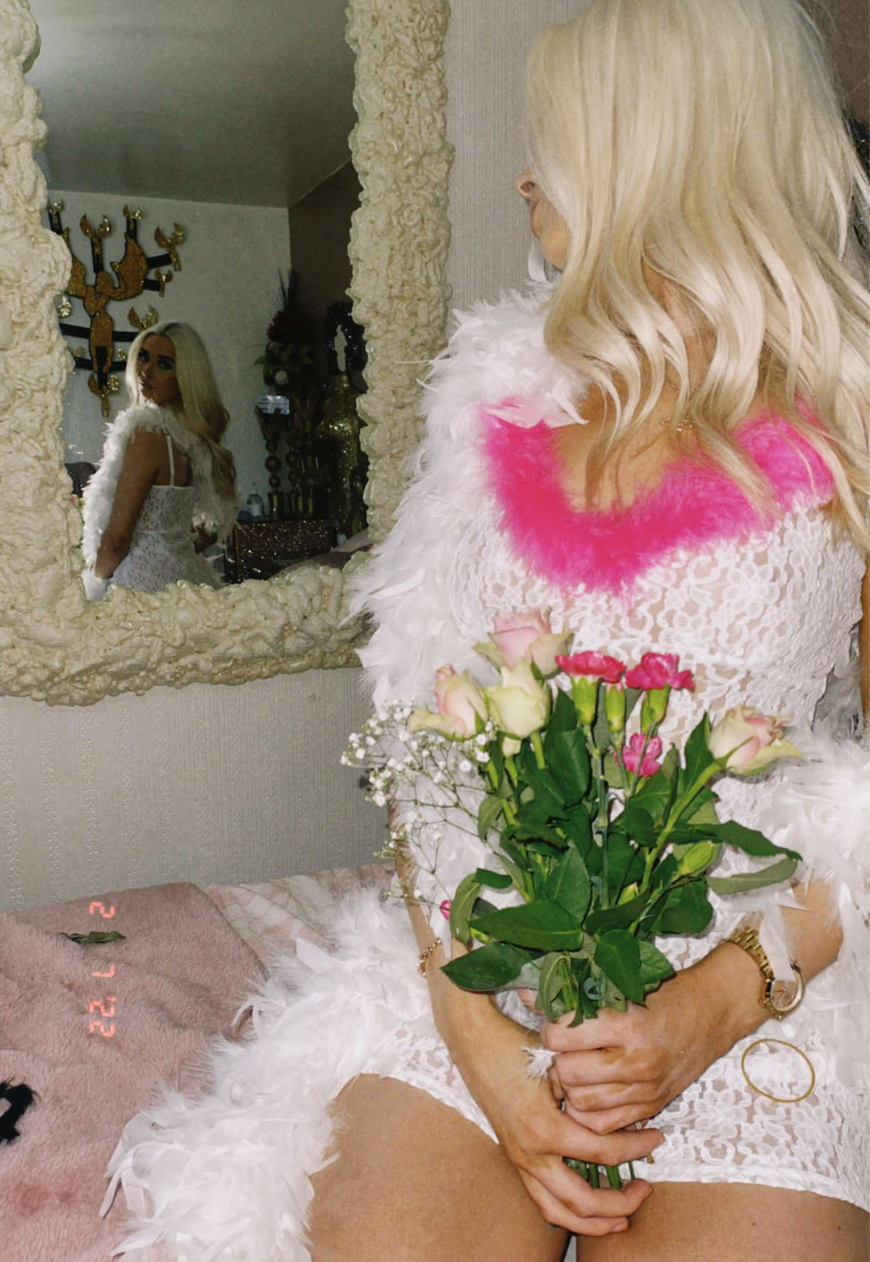 BRIGHT PINK FLUFF NIGHTIE - XS HISSY FIT LTD