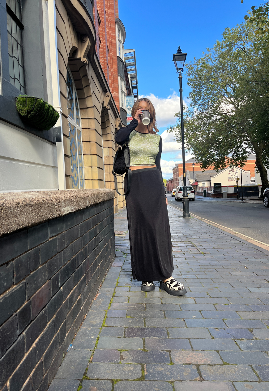 EMERALD/ BLACK REVERSIBLE SKIRT - HISSY FIT LTD
