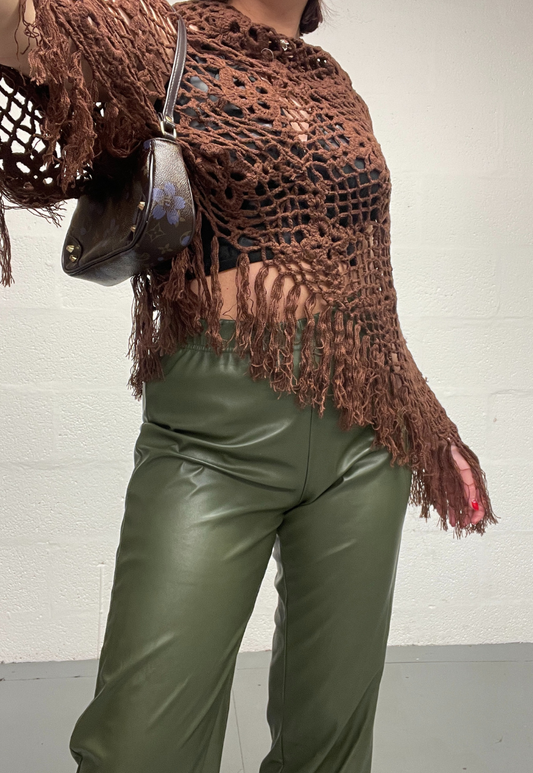 OLIVE PU COMFORT CARGOS - 2XS HISSY FIT LTD