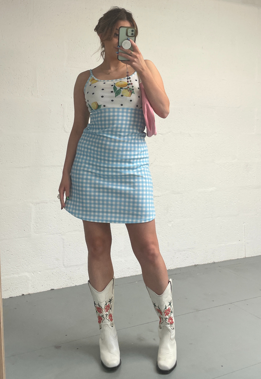 BLUE LEMON PICNIC DRESS - XXS HISSY FIT LTD