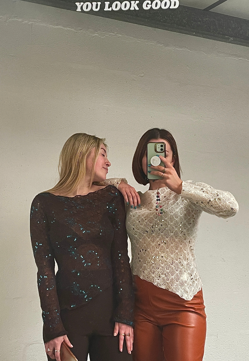 BROWN ASYMMETRIC KNIT TOP - 6XL HISSY FIT LTD