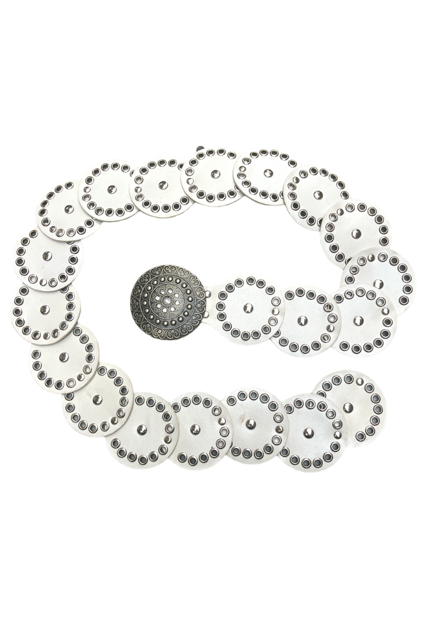 DEAD STOCK WHITE DISC BELT - Default Title HISSY FIT LTD