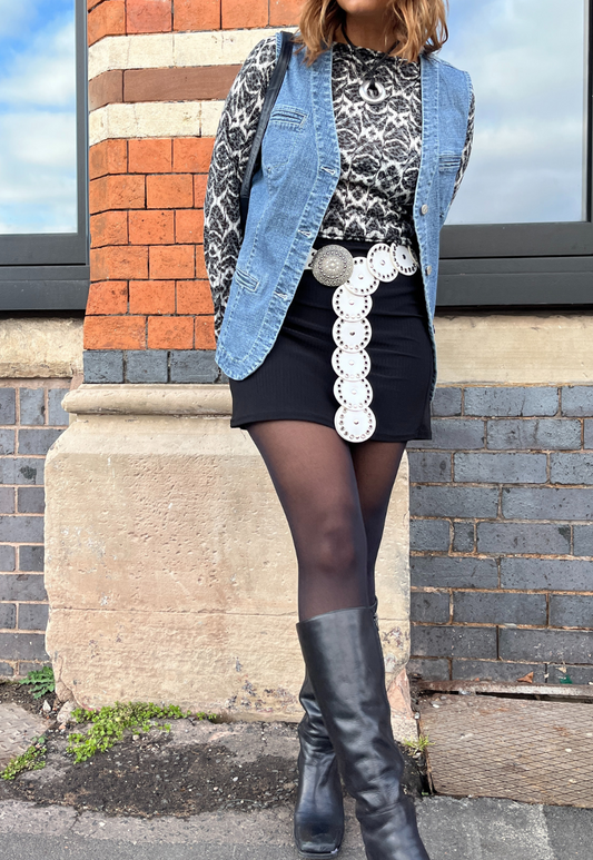 DEAD STOCK WHITE DISC BELT - Default Title HISSY FIT LTD