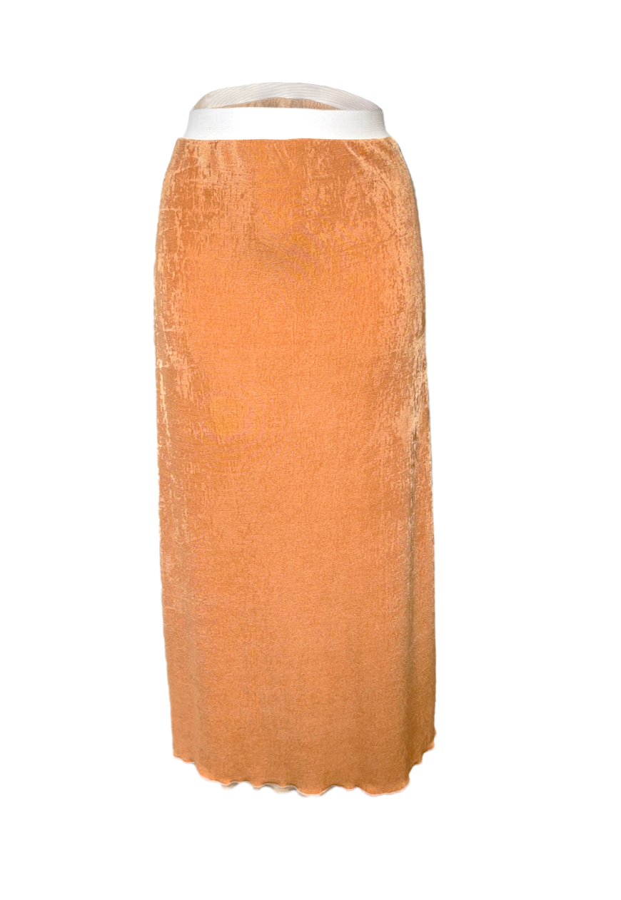 CREAM/ MAPLE REVERSIBLE SKIRT - 2XS HISSY FIT LTD