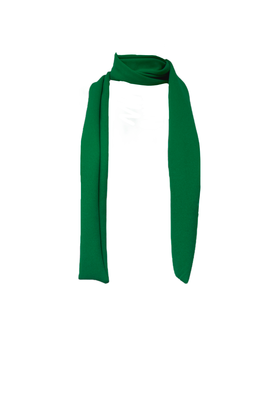 GREEN SKINNY SCARF - Default Title HISSY FIT LTD
