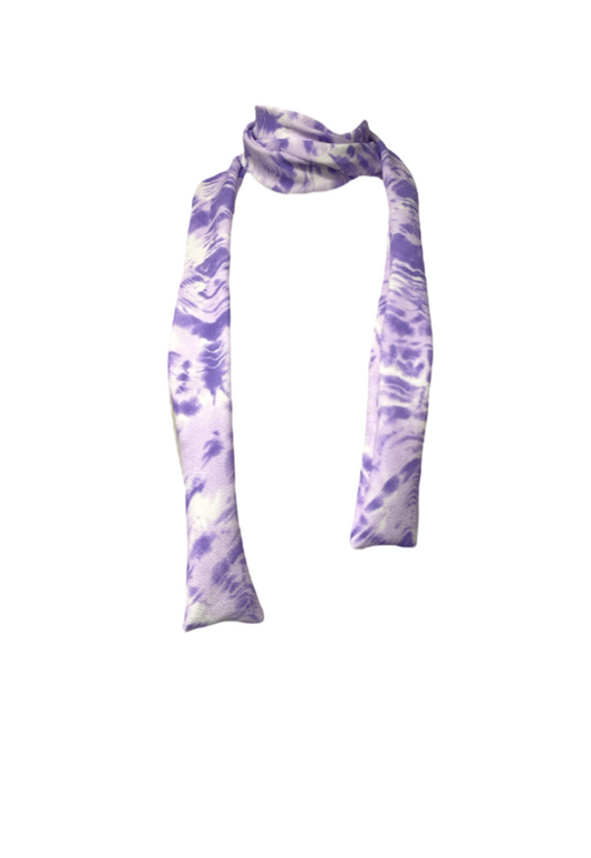 PURPLE OCEANID SKINNY SCARF - Default Title HISSY FIT LTD