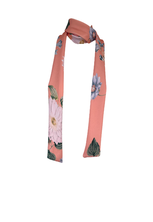 PINK INFLORESCENCE SKINNY SCARF - Default Title HISSY FIT LTD