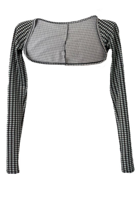 GINGHAM SHRUG - XS HISSY FIT LTD