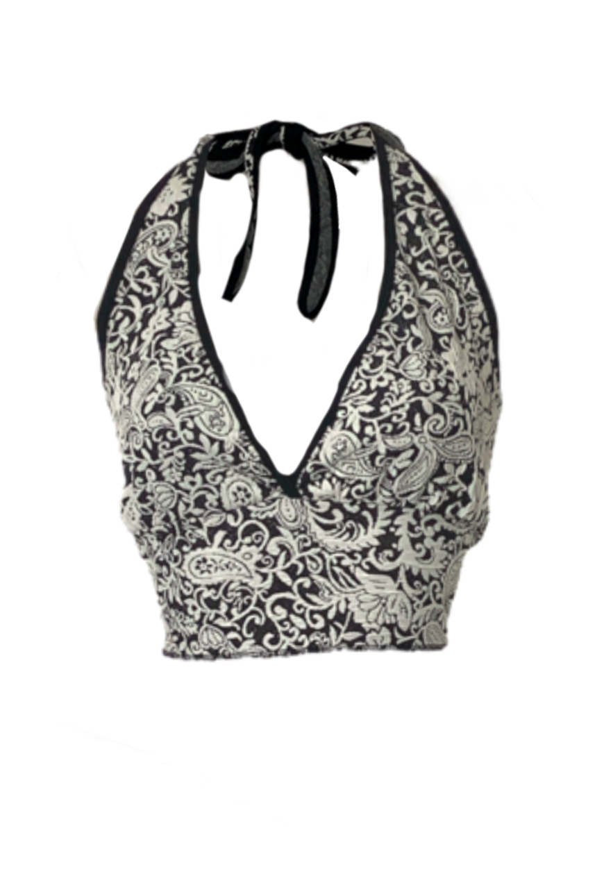 FLORAL HALTER TOP - HISSY FIT LTD