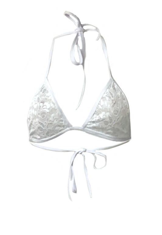 WHITE LACE BRA - XS HISSY FIT LTD