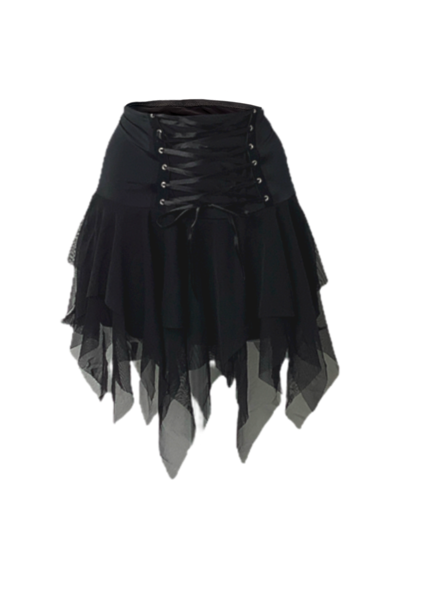 BLACK ANGEL CORSET SET - 6 HISSY FIT LTD