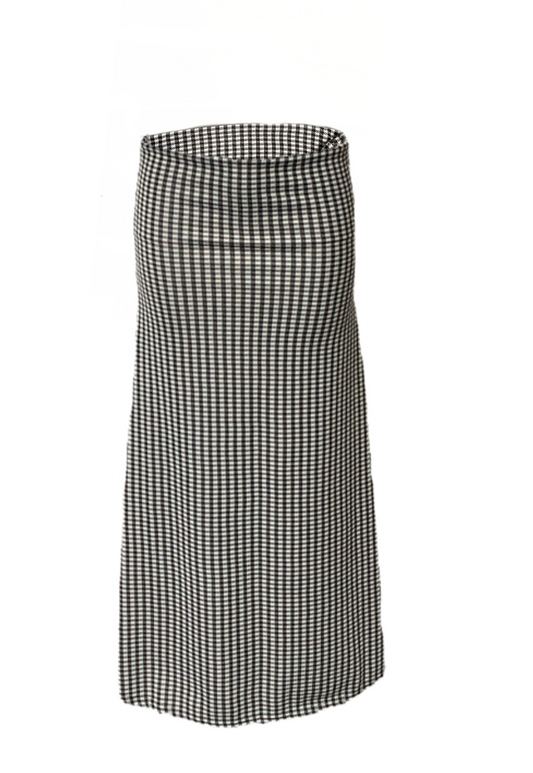 GINGHAM MID-RISE MAXI SKIRT - S HISSY FIT LTD