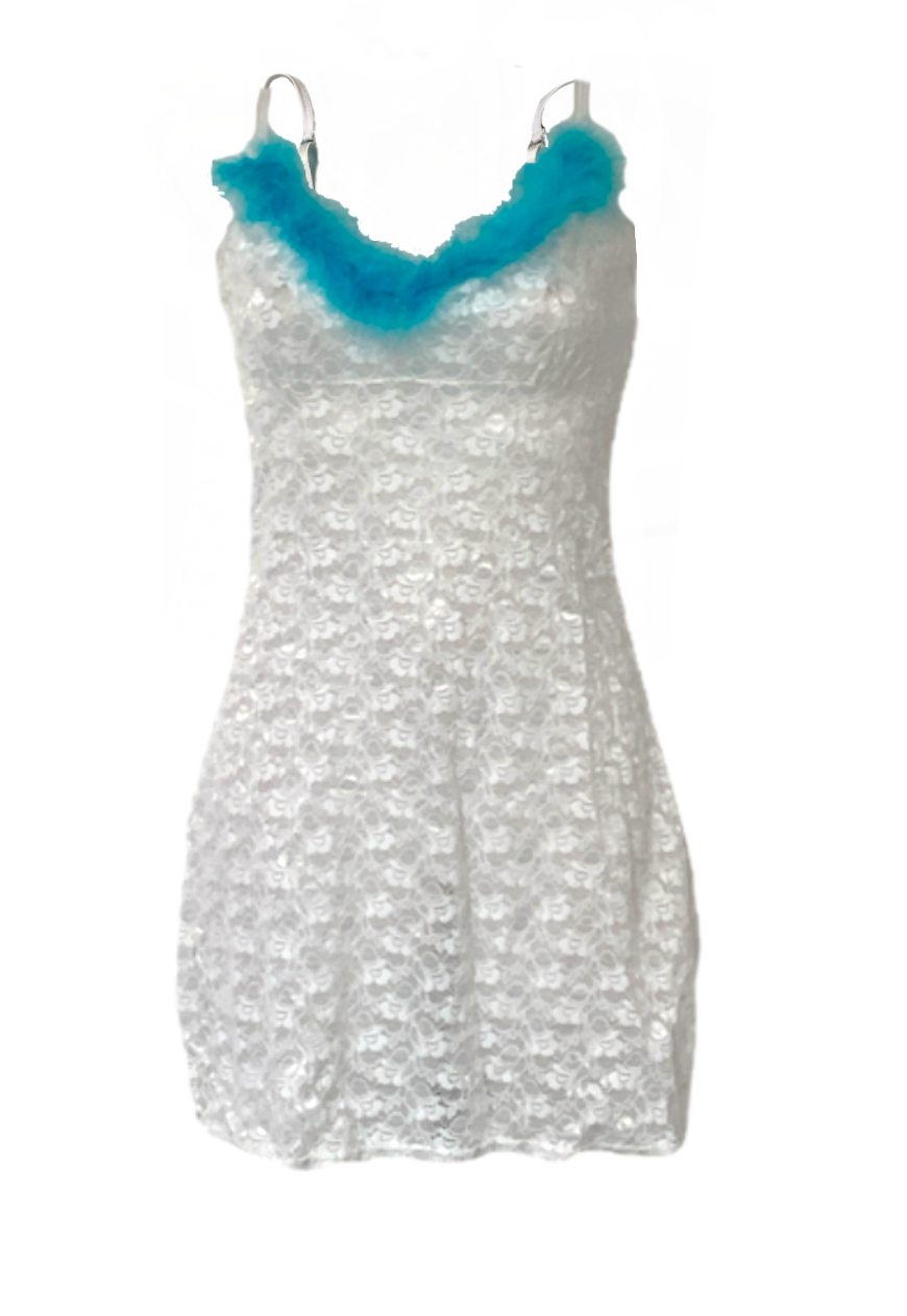 BLUE FLUFF NIGHTIE - XS HISSY FIT LTD