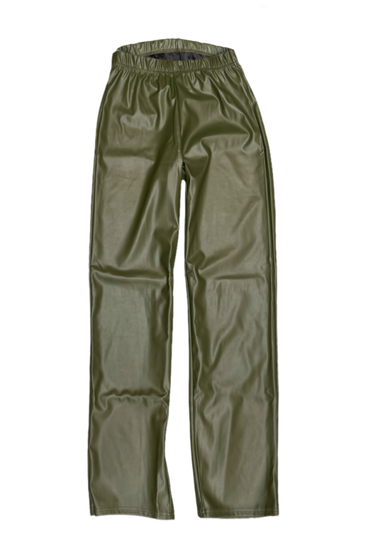 OLIVE PU COMFORT CARGOS - 2XS HISSY FIT LTD