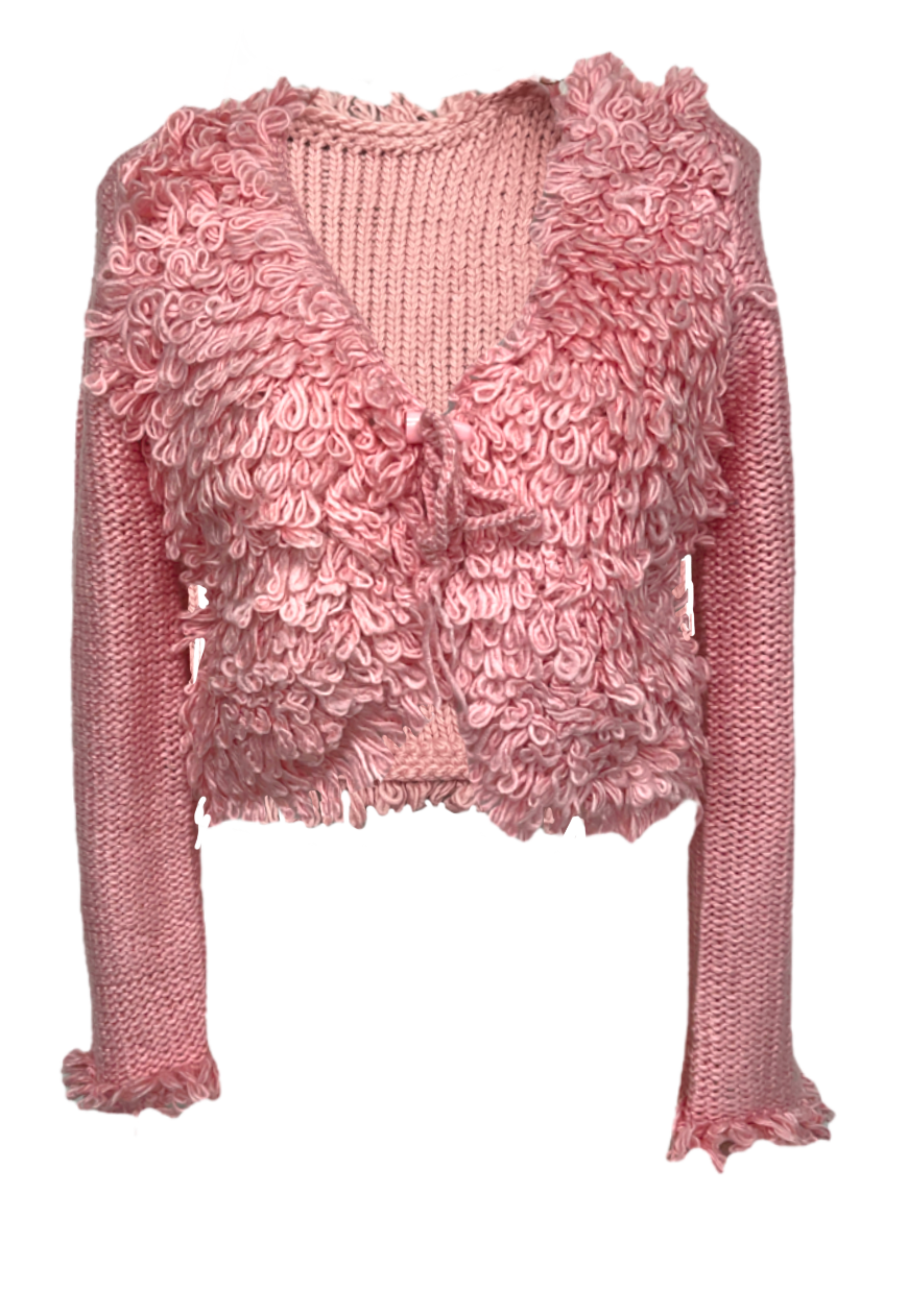 Light pink lace clearance cardigan
